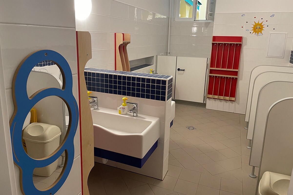 Szent Erzsébet Óvoda épületében vizesblokkok felújítása